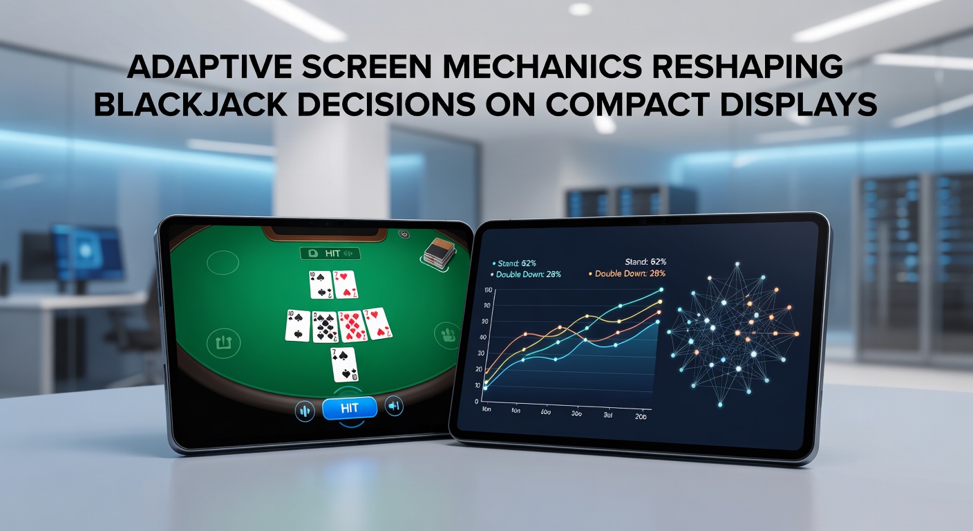Close-up view of responsive blackjack controls adapting to tablet orientation with enlarged betting options