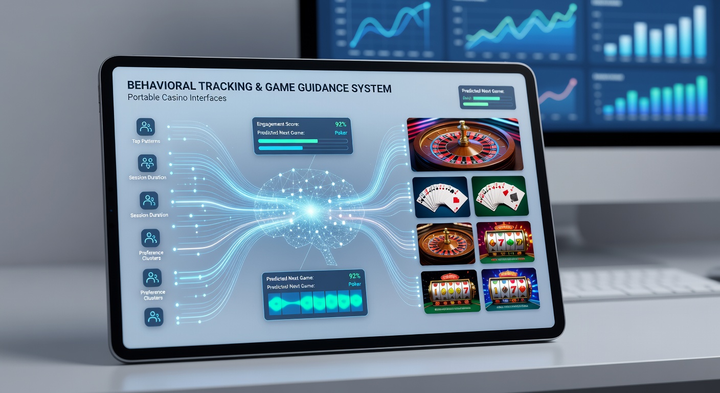 Analytics dashboard illustrating behavioral metrics collected from casino app sessions